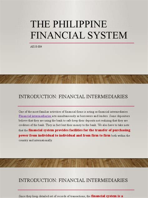 The Role of Financial Intermediation of Banks in the Philippine .